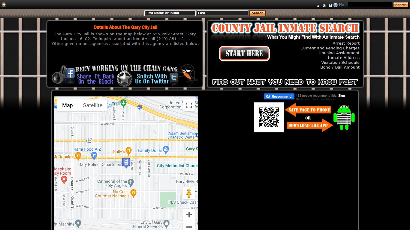 Gary City Jail - Gary, Indiana - County Jail Inmate Search